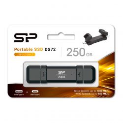 Накопичувач SSD USB 3.2 250GB DS72 Silicon Power (SP250GBUC3S72V1K)