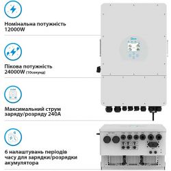 Гибридный инвертор Deye SUN-12K-SG04LP3-EU 12кВт 3 фазы