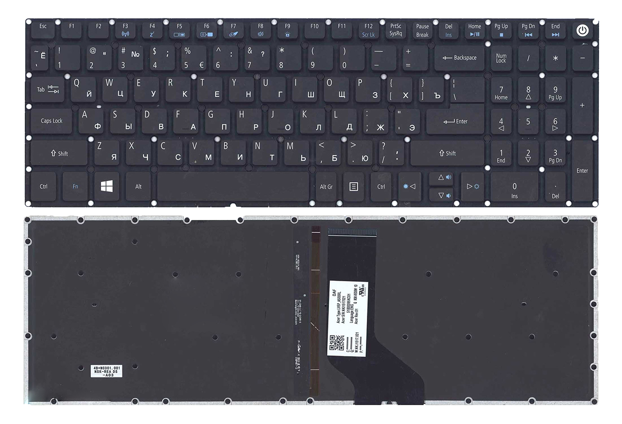 Клавиатура Acer Aspire A315-53 A315-53G A515-52 A515-52G ( 49950 )